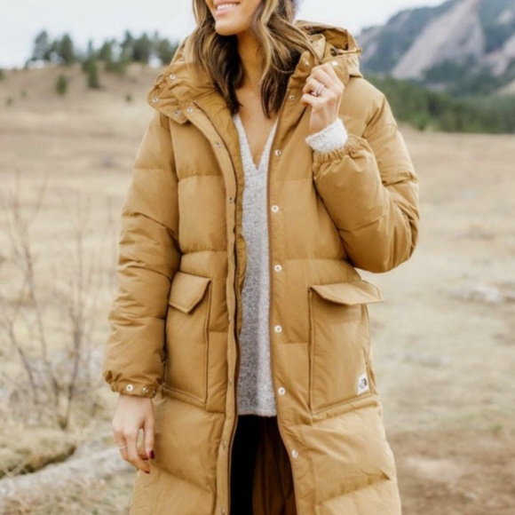 XS The North Face Down Sierra Parka Cream Puffer Long - Picture 5 of 5